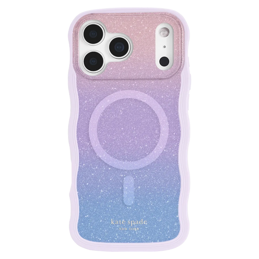 Kate Spade - Wavy MagSafe Case for Apple iPhone 17 Pro Max - Opal Glitter