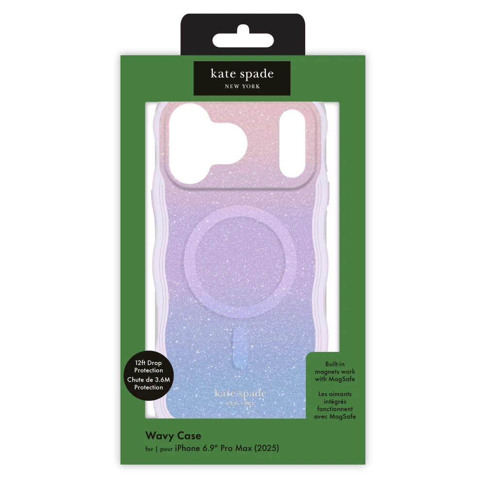 Kate Spade - Wavy MagSafe Case for Apple iPhone 17 Pro Max - Opal Glitter