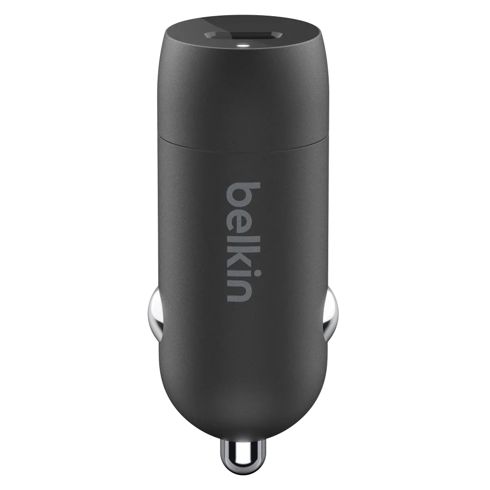 Belkin - 30W PD Car Charger with 4 Port Power Extender 2m - Black