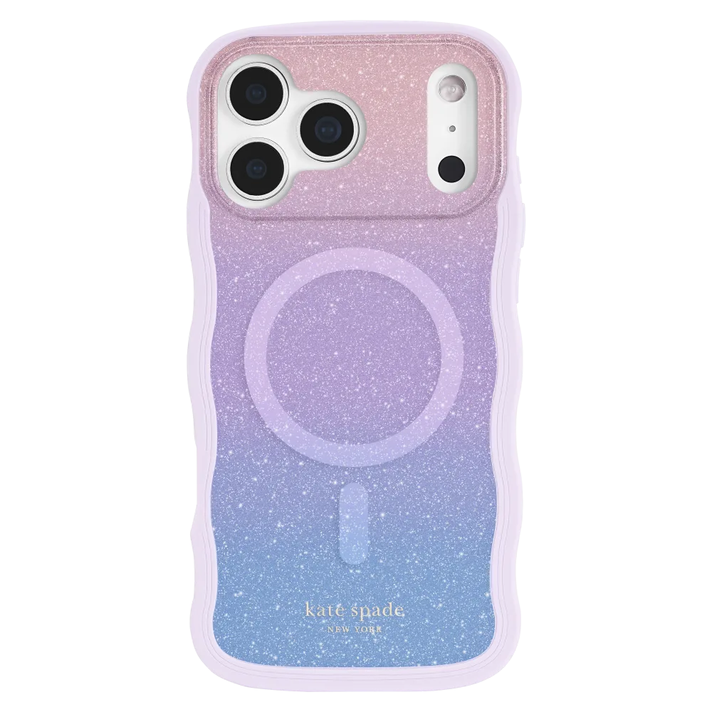 Kate Spade - Wavy MagSafe Case for Apple iPhone 17 Pro Max - Opal Glitter