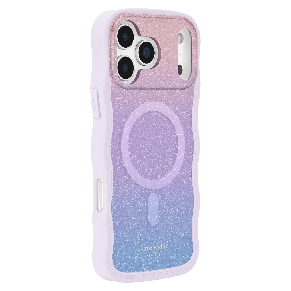 Kate Spade - Wavy MagSafe Case for Apple iPhone 17 Pro Max - Opal Glitter